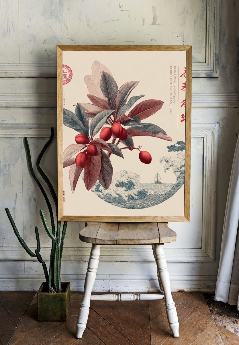 Botanical Illustration — Vintage Print. room preview