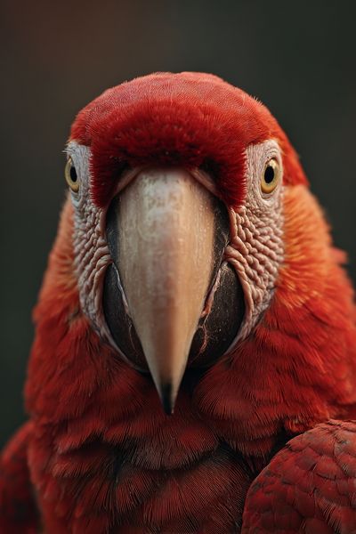 Scarlet Macaw Close-Up Poster. poster