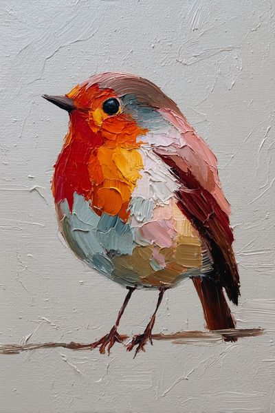 Colorful Bird — Fine Art Print. poster