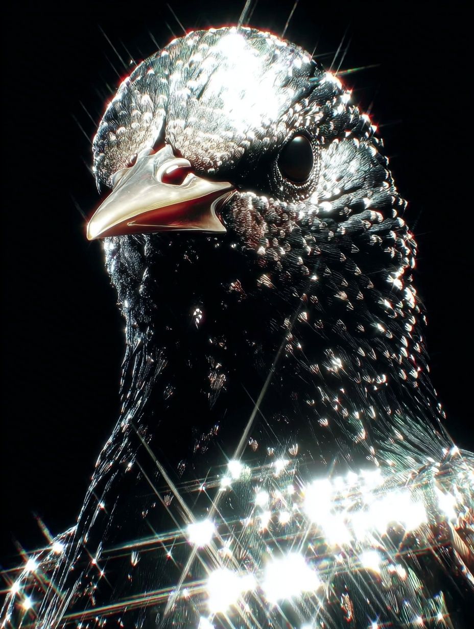 Shimmering Starling — Photography Print. poster — photography art