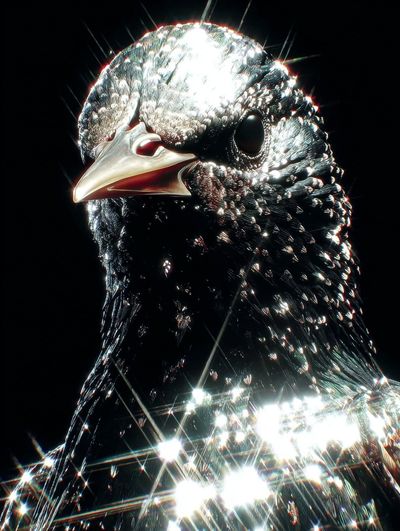 Shimmering Starling — Photography Print. poster