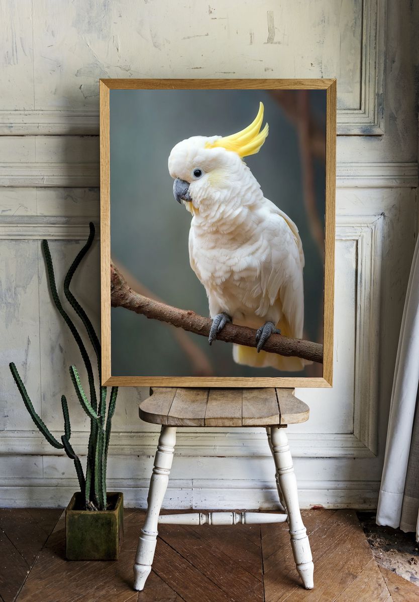 White Cockatoo — Nature Photography Print room preview