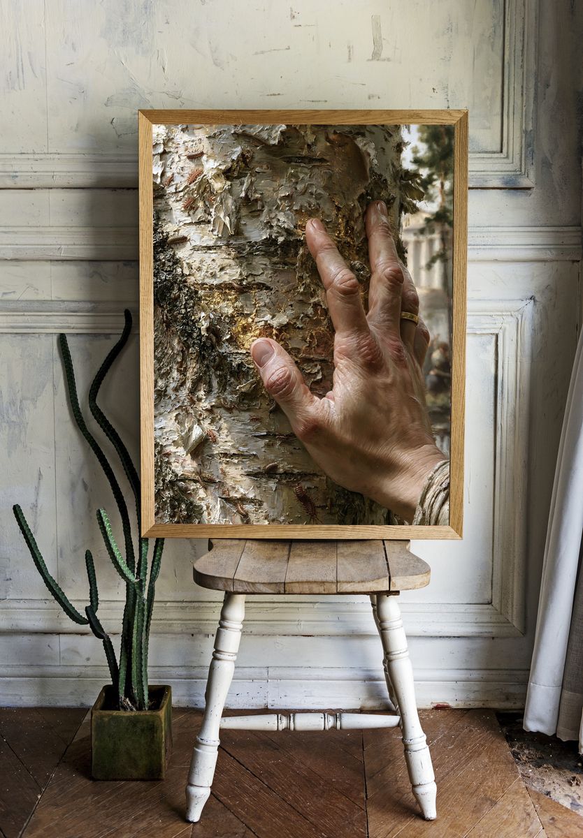 Birch Bark Touch Fine-Art Print. room preview