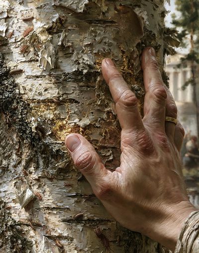 Birch Bark Touch Fine-Art Print. poster print