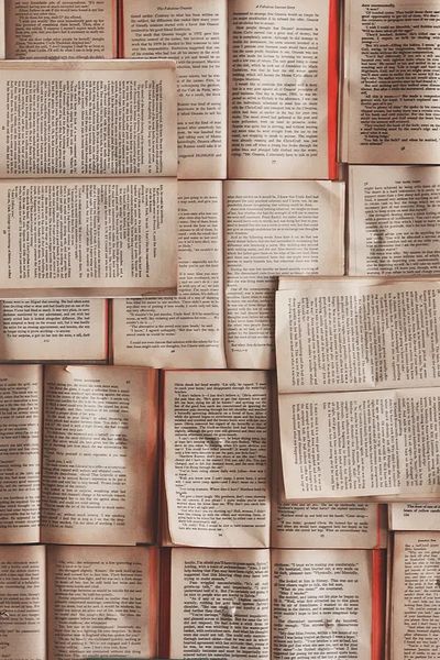 Vintage Book Pages Poster.