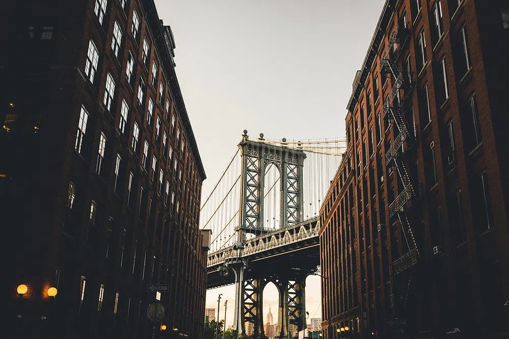 Brooklyn Bridge — Urban Photography Print. poster — photography art