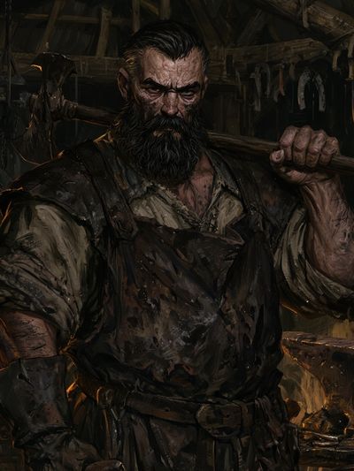 Blacksmith Portrait — Fine-Art Print.
