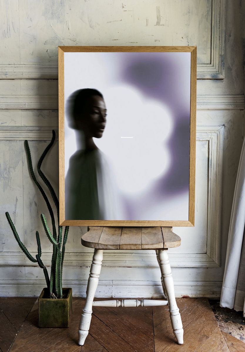 Blurred Portrait Photography Poster. room preview