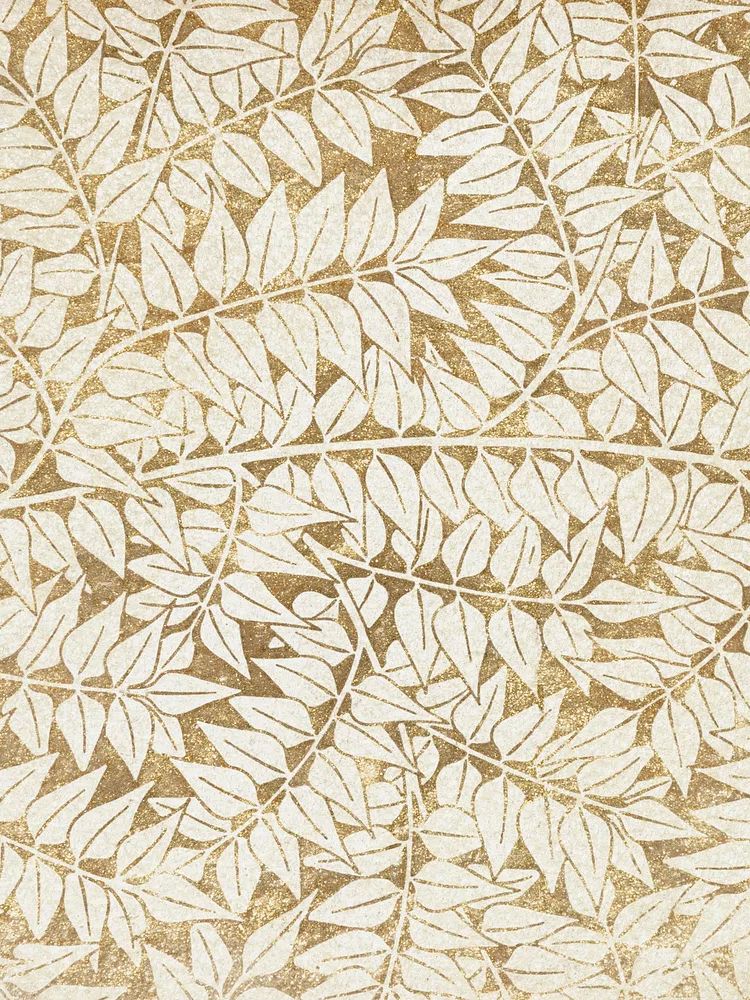 Botanical Leaves Pattern — Bohemian Print. poster detail