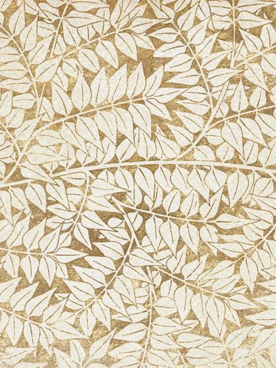 Botanical Leaves Pattern — Bohemian Print. poster print