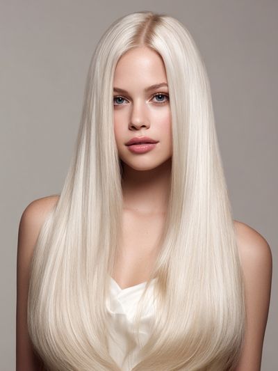 Elegant Blonde Portrait Poster. poster print