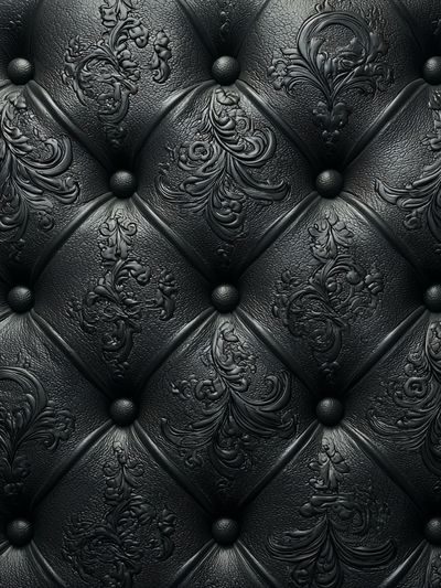Elegant Black Leather Texture Poster. poster print