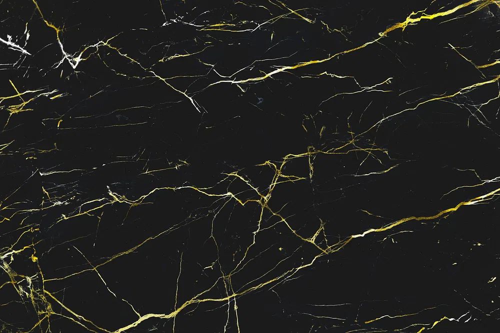 Black Marble Gold Veins Abstract Poster. poster detail