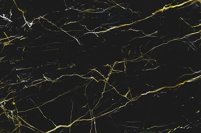 Black Marble Gold Veins Abstract Poster. poster
