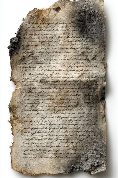 Burnt Manuscript Texture Print. poster