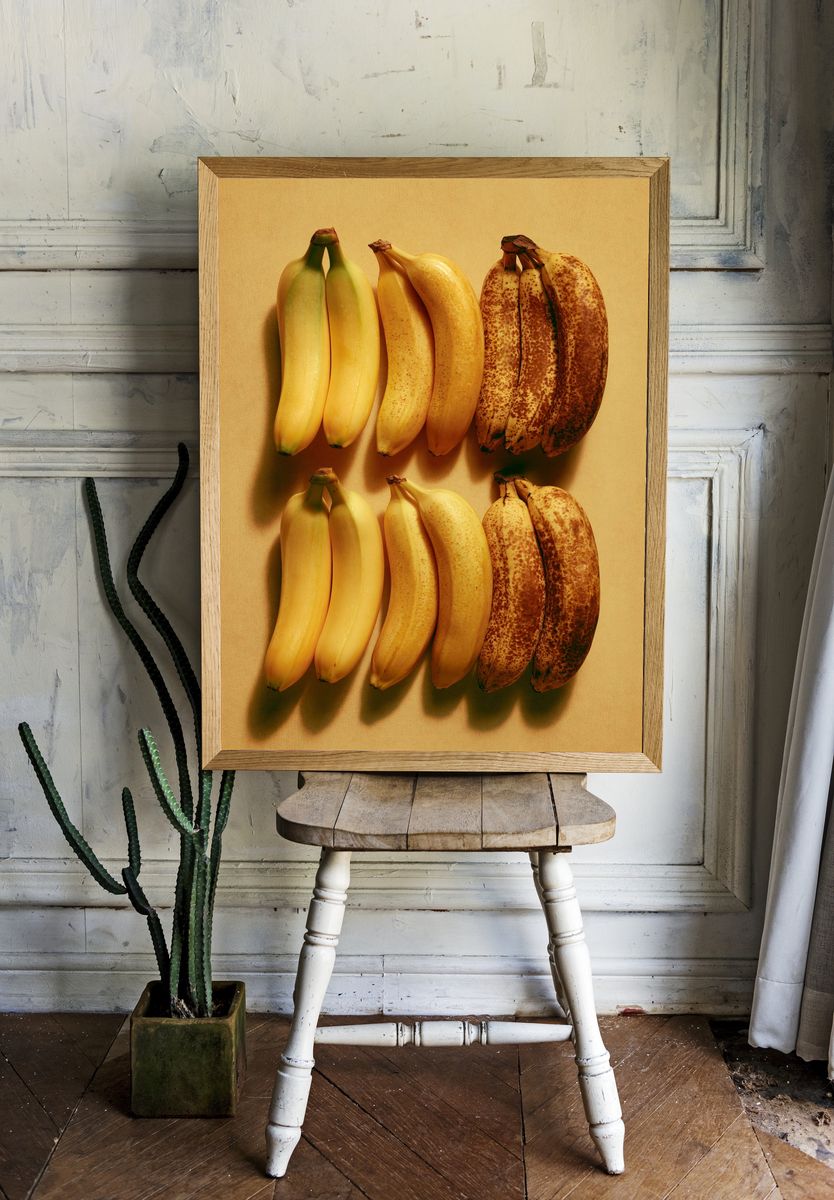 Banana Still Life Photography Poster. room preview
