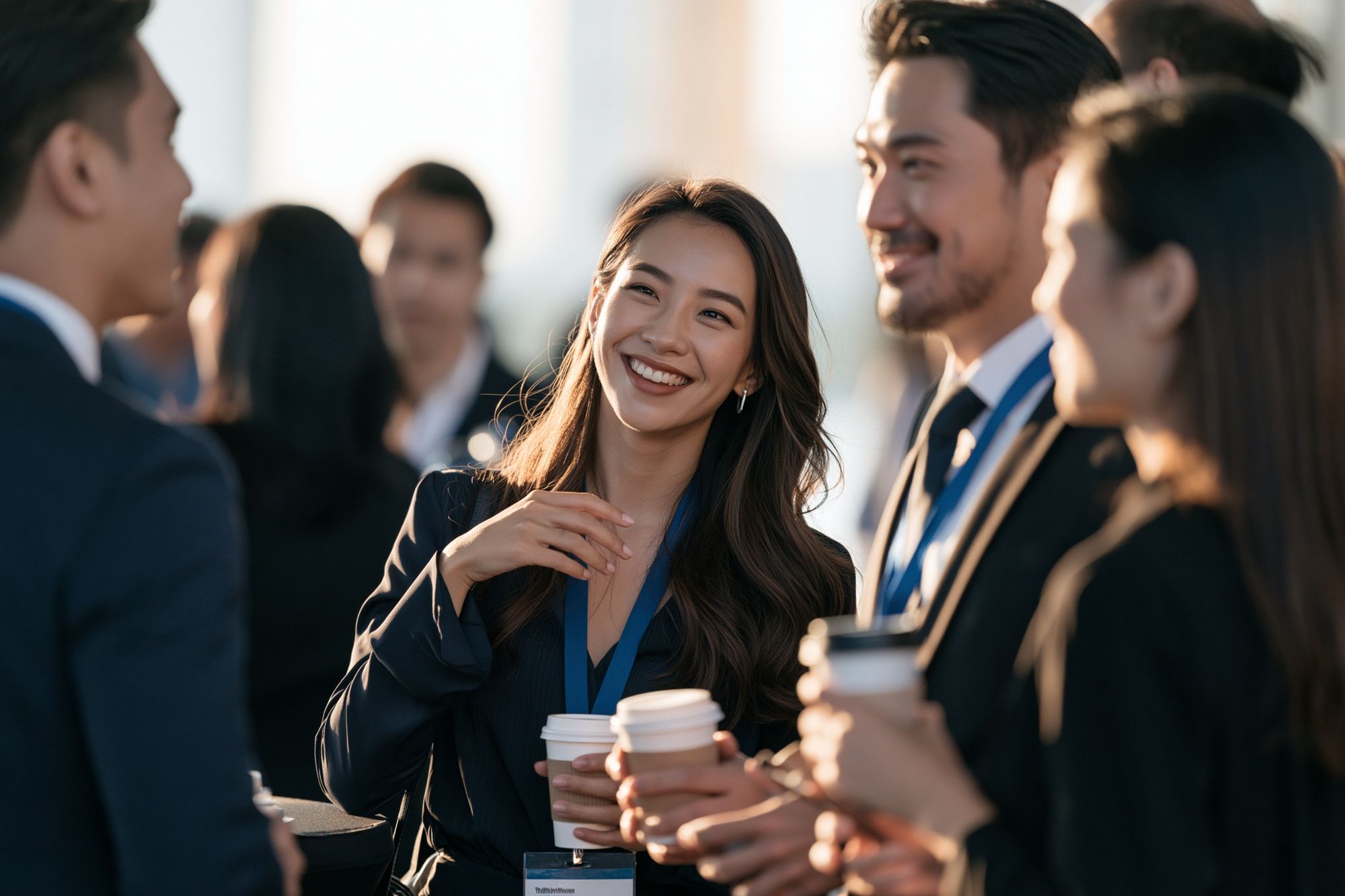 Business Networking Portrait Poster. poster detail