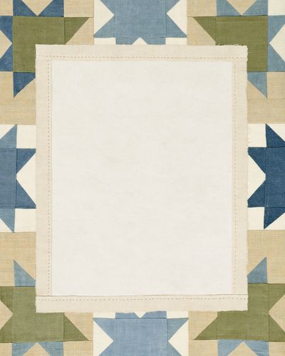Patchwork Quilt Border Print. poster