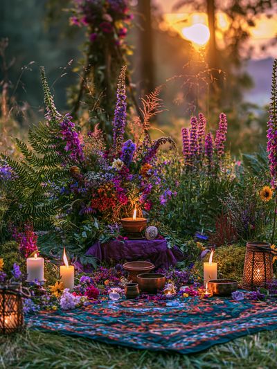 Enchanted Wildflower Ritual Poster. poster