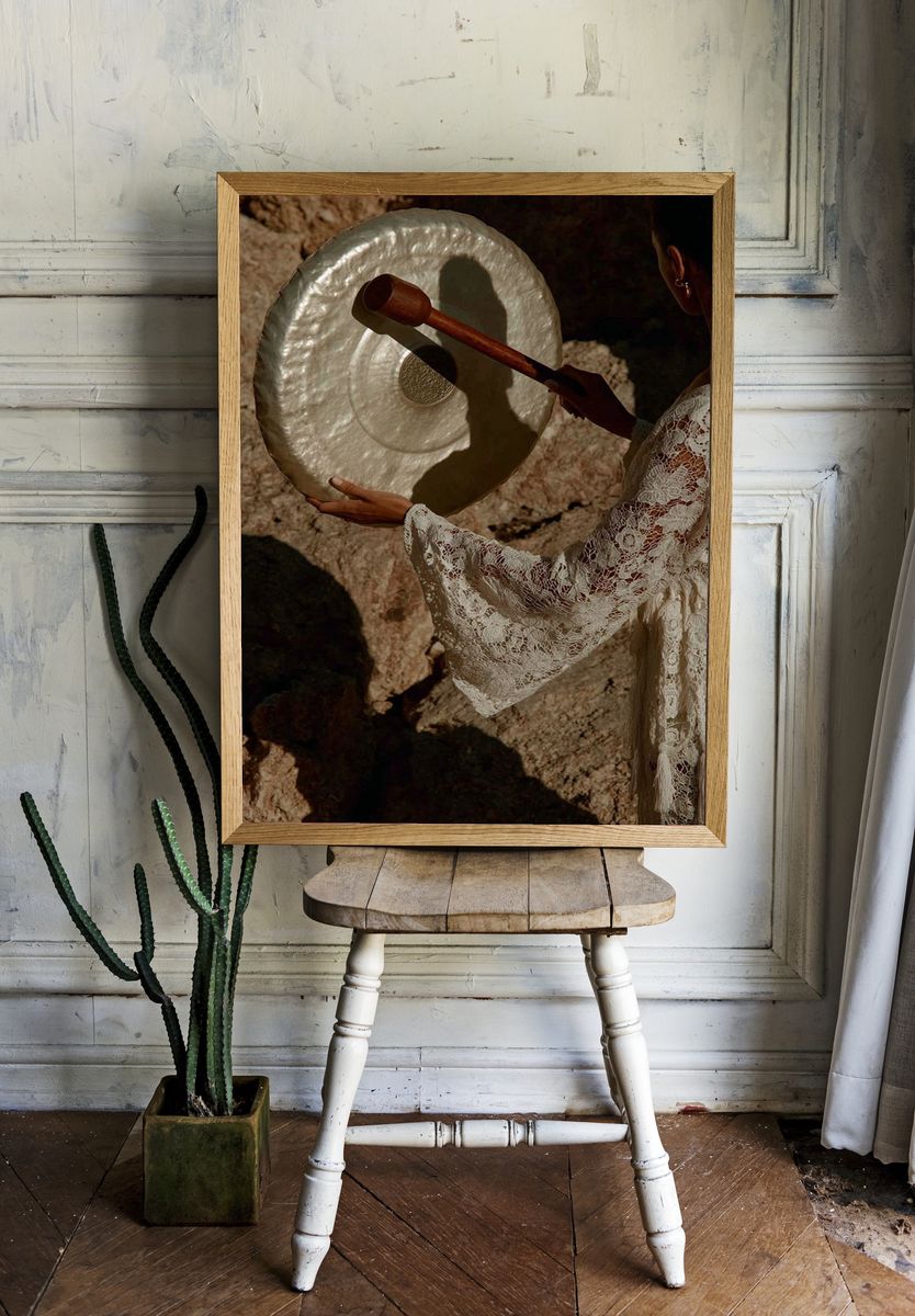 Gong Meditation — Bohemian Print room preview