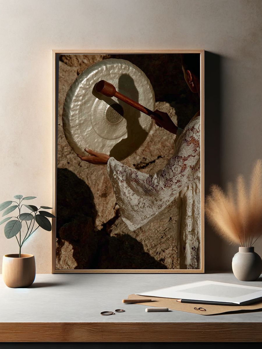 Gong Meditation — Bohemian Print. — room view 2