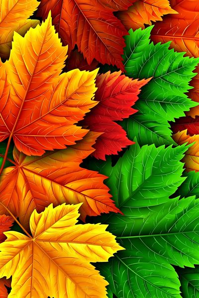 Autumn Maple Leaves Botanical Print. poster