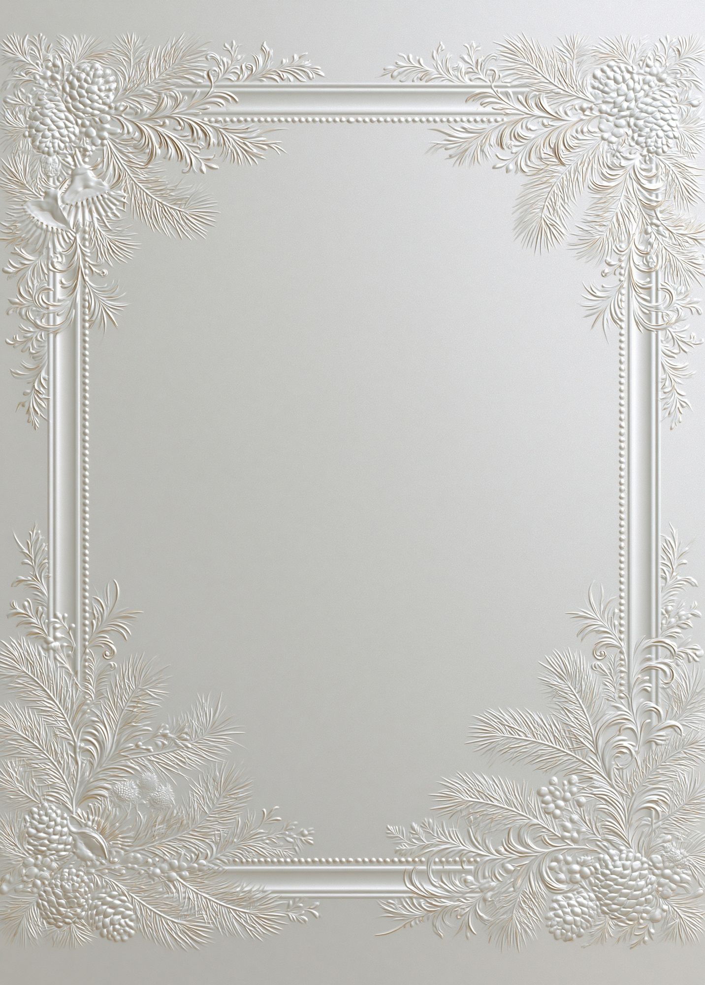 Pearl Floral Relief Poster. poster — botanical art