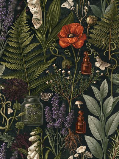 Botanical Apothecary Garden Poster. poster