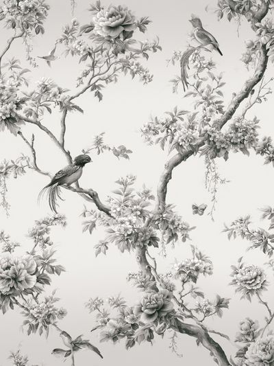 Birds and Blossoms Botanical Print. poster
