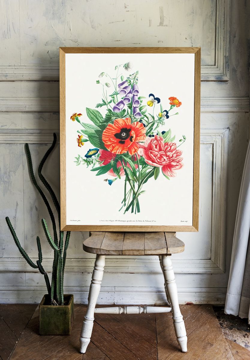 Collection Flowers Fruits Painted Nature. — room view 1