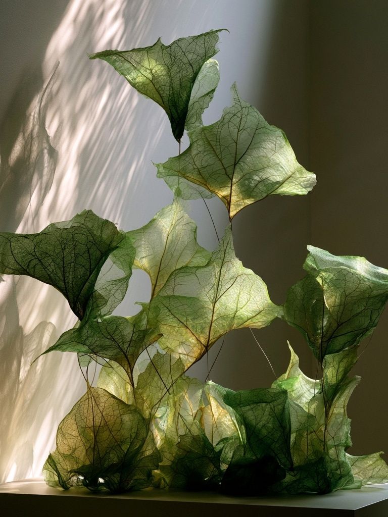 Translucent Green Leaves Photography Poster. poster — botanical art