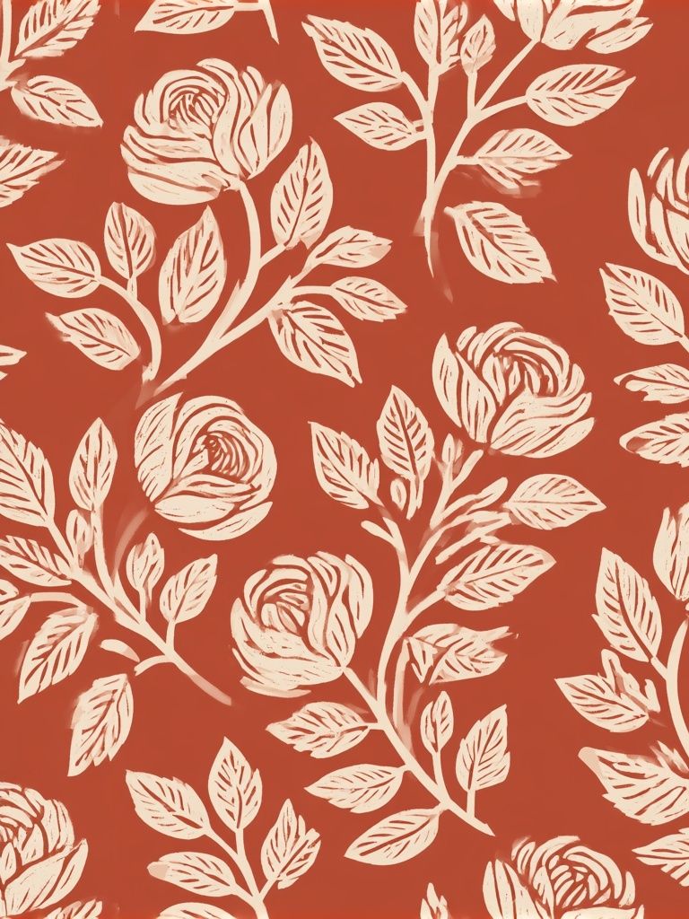 Floral Vine Pattern Print. poster — botanical art