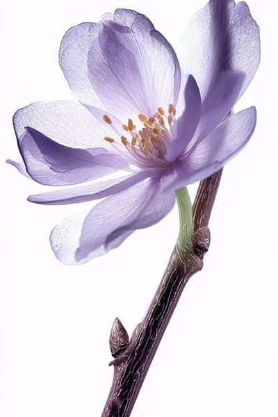 Purple Blossom Botanical Print. poster print