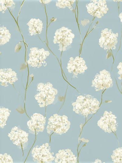 Blue Hydrangea Botanical Print. poster