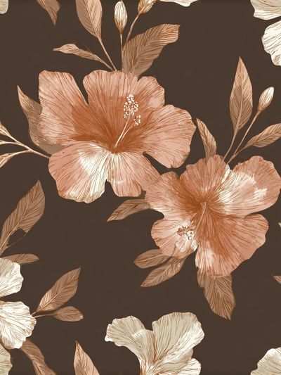Tropical Hibiscus Floral Print. poster