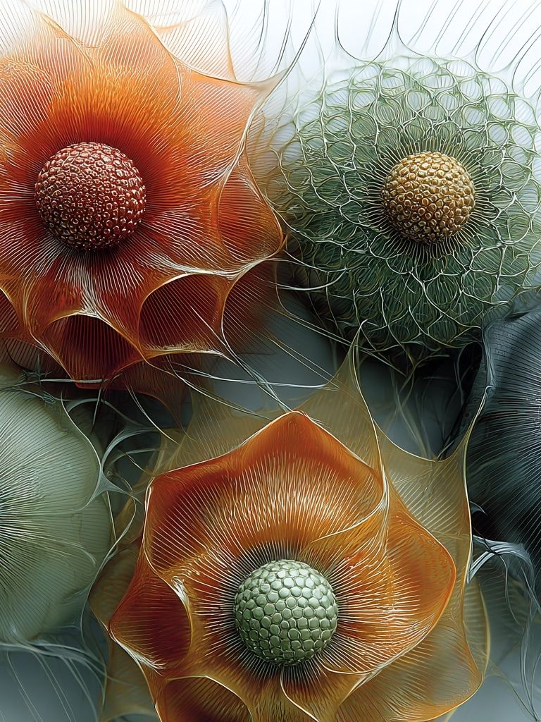 Abstract Floral Bloom Poster. poster — botanical art