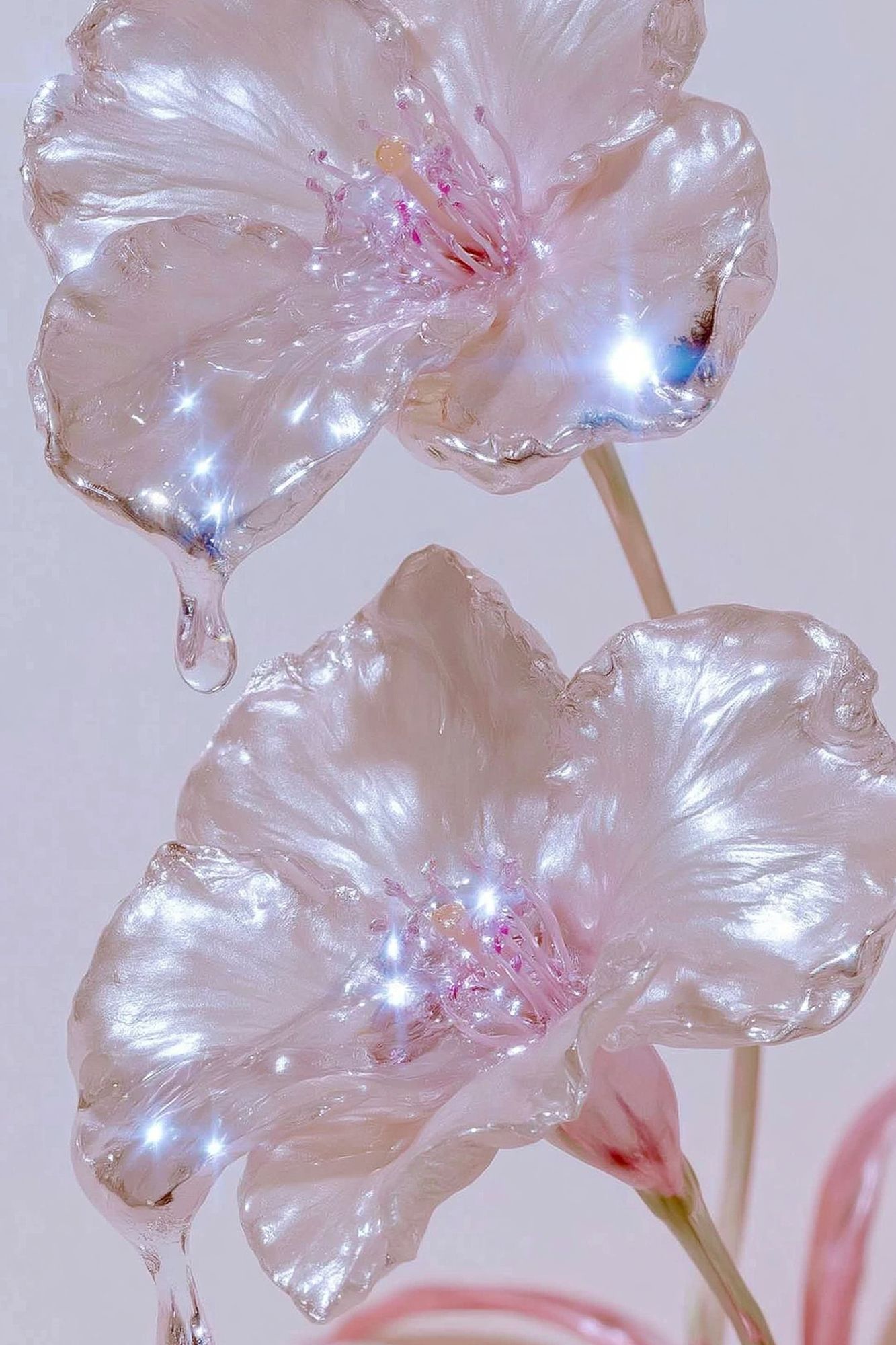 Pearl Blossom Botanical Print. poster detail