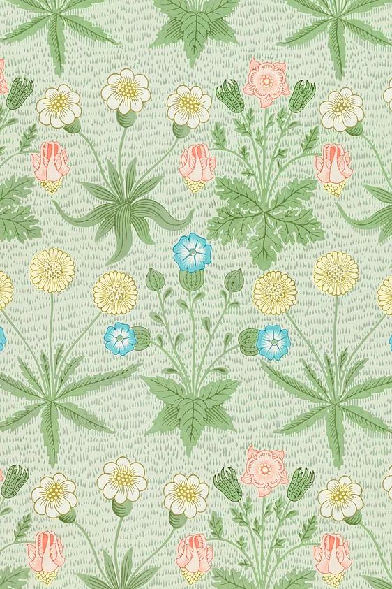Botanical Repeat Pattern Print. poster — botanical art