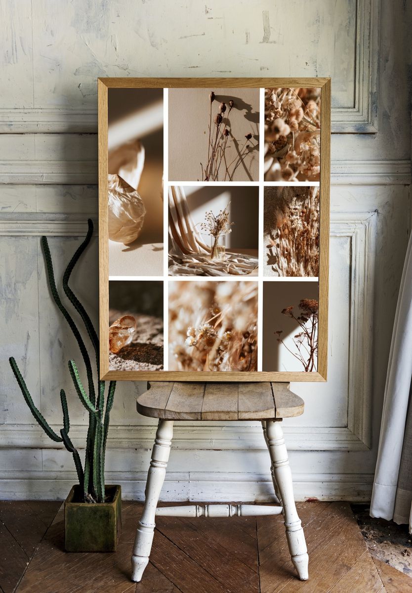Dried Botanicals Still Life Poster. — room view 1