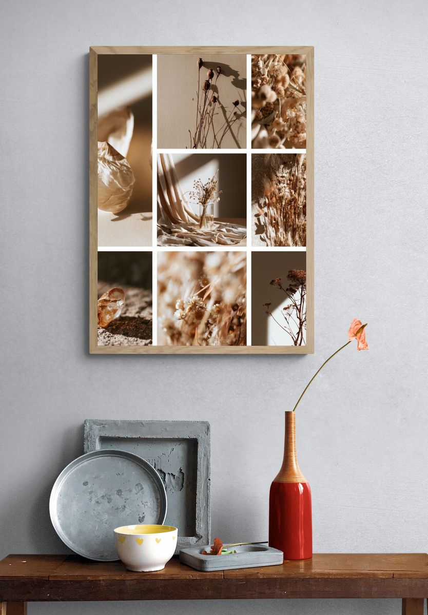 Dried Botanicals Still Life Poster. — room view 3