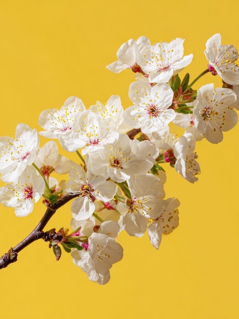 Cherry Blossom Branch Print. poster detail