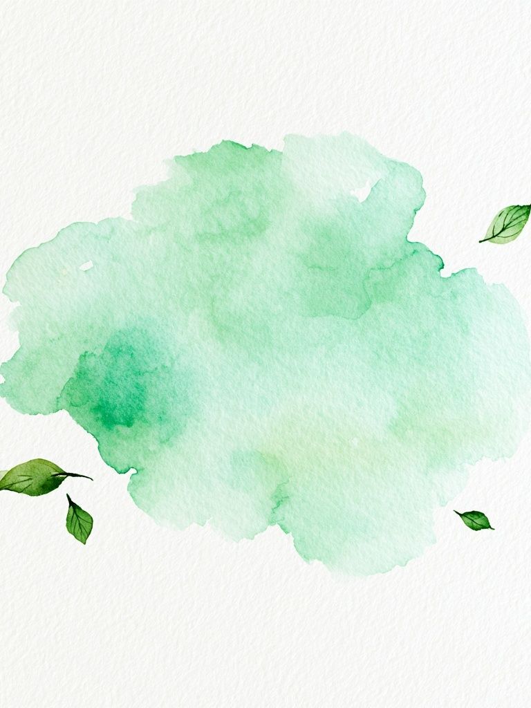Mint Leaf Watercolor Poster. poster — botanical art
