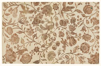 Vintage Floral Vine Pattern Print.