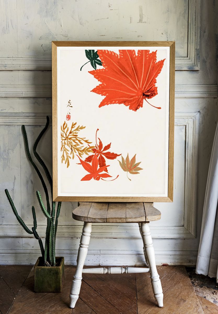 Maple Leaves Shibata Zeshin Original. — room view 1