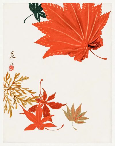 Maple Leaves Shibata Zeshin Original. poster print