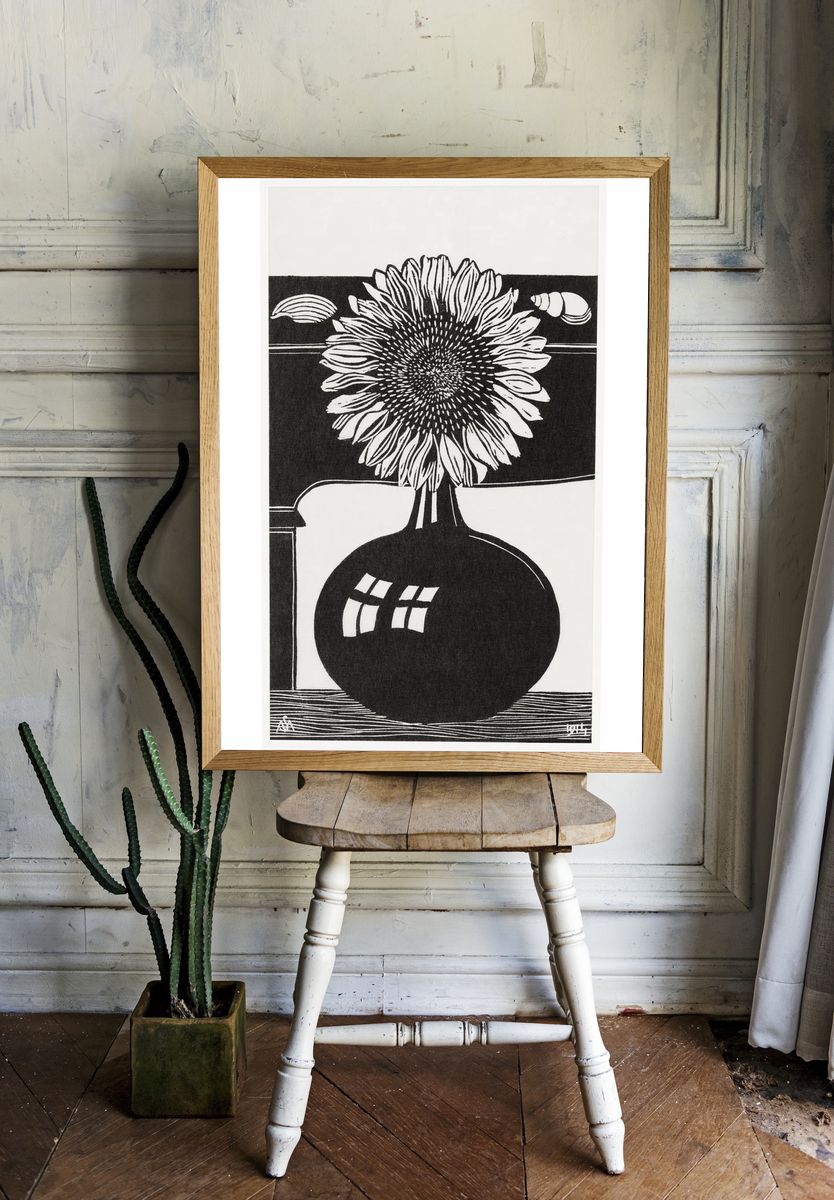 Sunflower (Zonnebloem) (1914) print high. room preview