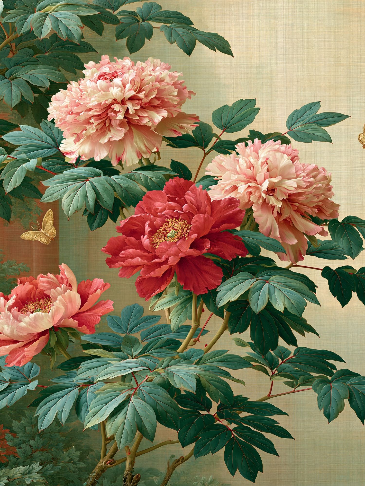Peony Blossom Botanical Print. poster — botanical art