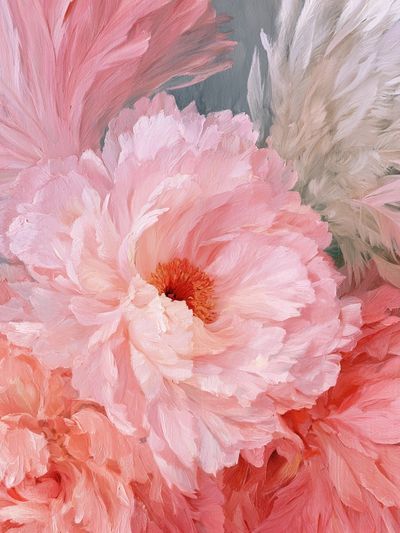 Pink Peony Bloom — Floral Print. poster