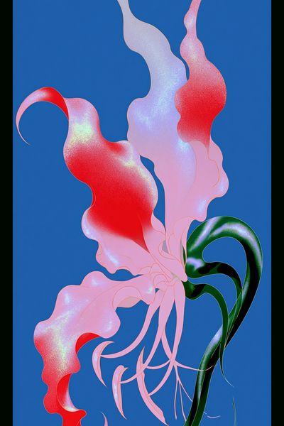 Abstract Floral Bloom Poster. poster