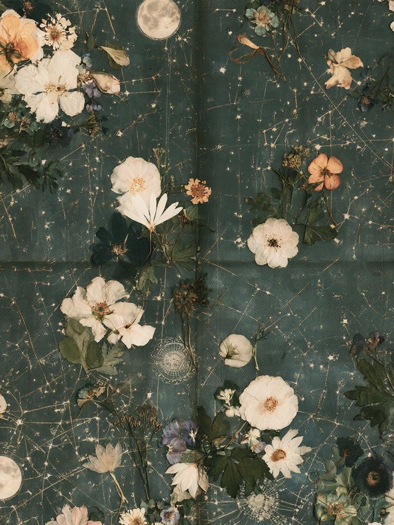 Celestial Floral Botanical Print. poster — botanical art